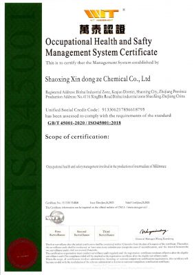 Occupational Health and Safety Management System Certification